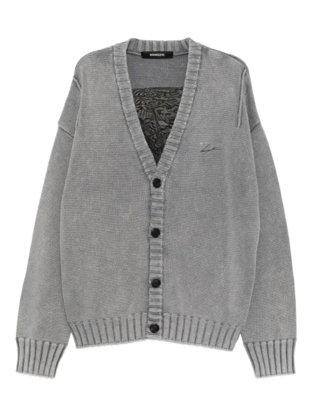 Cardigan Songzio cu broderie gri