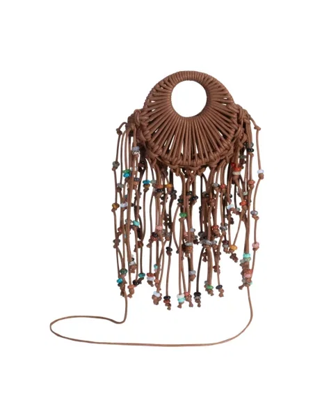 Torba Hibourama z kamieniami brązowa