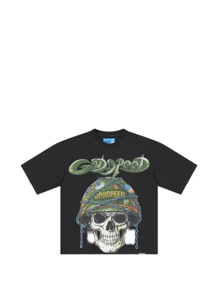 Tricou Godspeed cu imagine negru