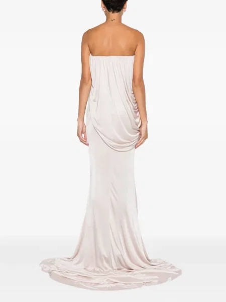 Rochie Giuseppe Di Morabito drapată de costum alb