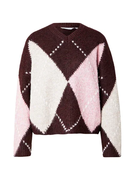 Noella Pulover Lai / roz / roșu burgundy bej