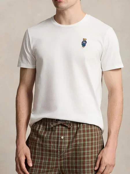 Polo Ralph Lauren piżama dwuczęściowa biała