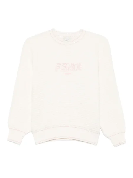 Sweter dziecięcy Fendi biały
