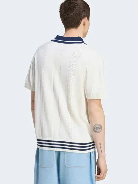 Tricou polo Adidas Originals bej