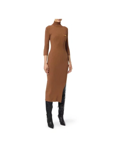 Sukienka Elisabetta Franchi brązowa