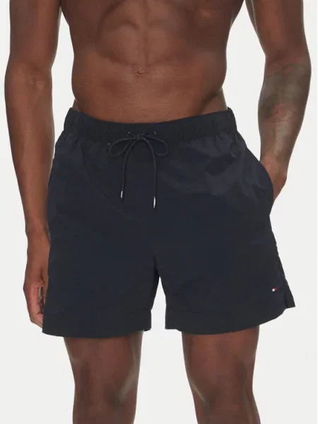 Tommy Hilfiger Szorty kąpielowe Essential Granatowy