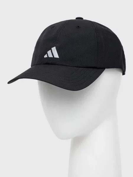 Шапка с козирка adidas Performance Running Essentials черно с принт