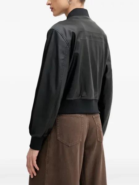 Geacă bomber Armani Exchange cu autograf negru