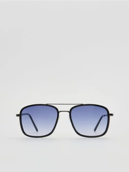 Reserved Ochelari de soare tip aviator negru