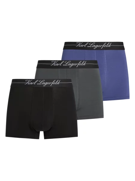 Karl Lagerfeld Boxeri Hotel Karl albastru cobalt / gri / negru alb