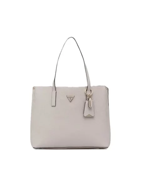 Shopperka Guess skórzana biała