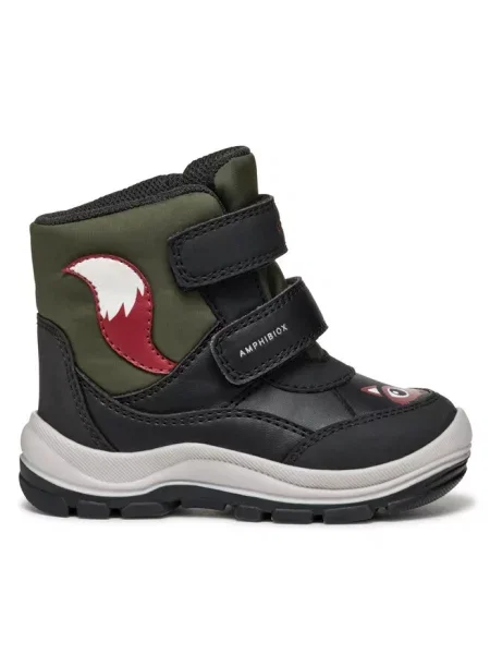 Buty dziecięce Geox Flantil ABX black/dark green czarne