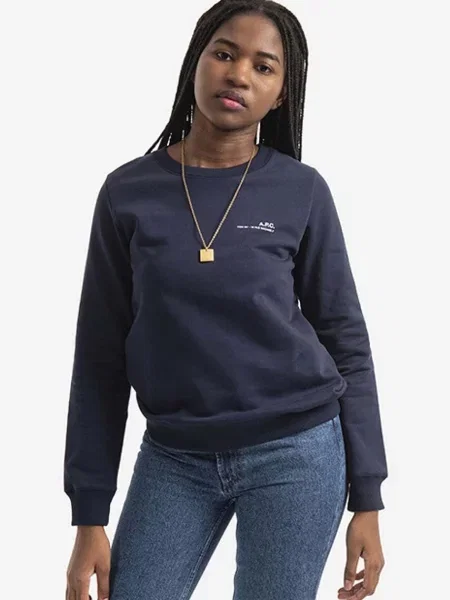 A.P.C. mikina Sweat Item F BLACK černá