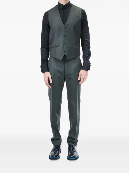 Vestă Karl Lagerfeld cu decolteu în V verde