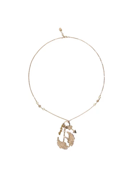 Lniany naszyjnik Red Valentino elegancki czerwony