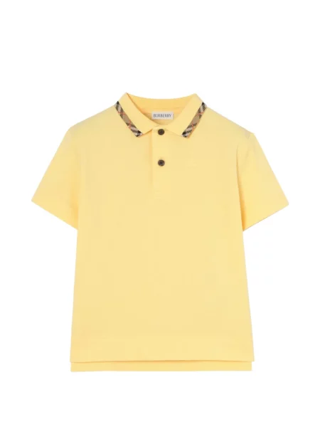 Koszulka polo dziecięca Burberry żółta