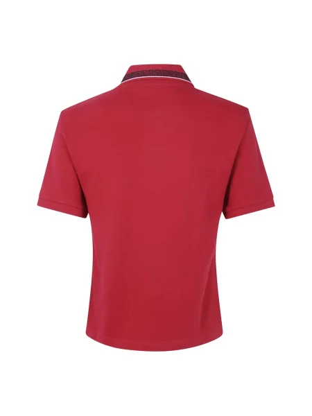 Koszulka polo Versace z logo czerwona
