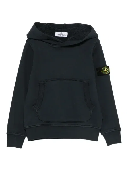 Bluza z kapturem dziecięca Stone Island niebieska