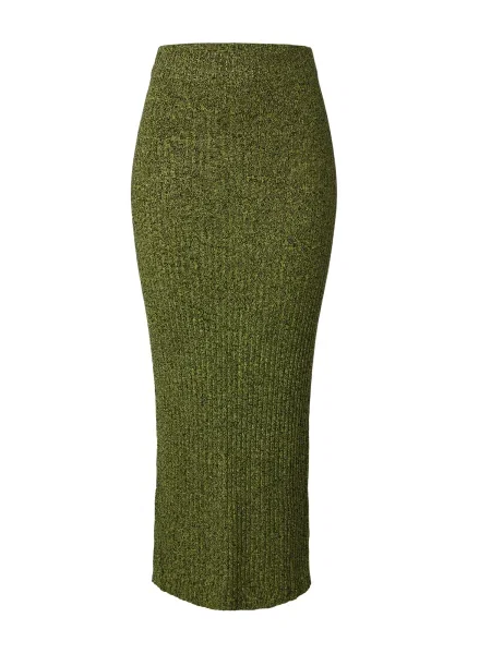 EDITED Fustă Pardis verde limetă negru