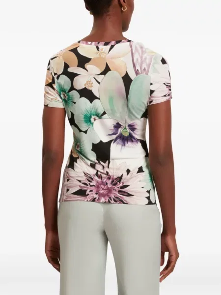 Tricou Ted Baker cu model floral cu imagine negru
