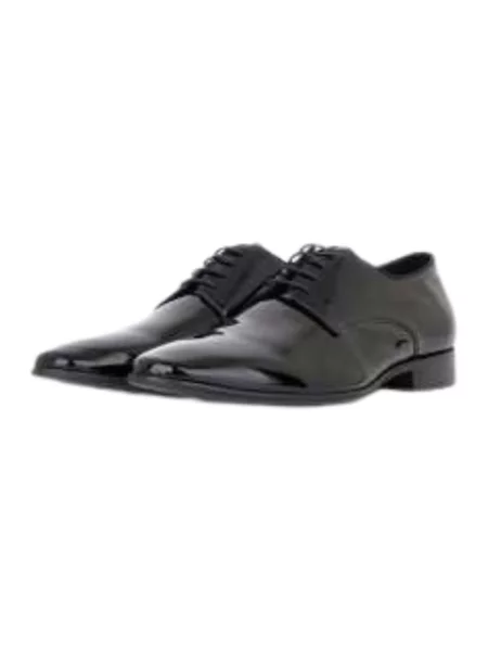 Buty derby ze skóry ze sznurowaniem model ‘SILVANO’ Digel czarny