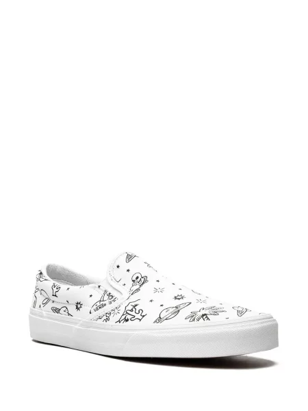 Slip on klasické tenisky Vans bílé