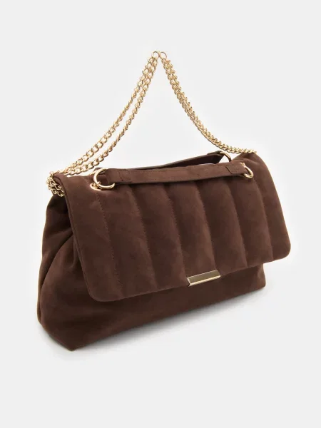 Сумка-хобо темно коричневий