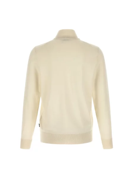 Sweter Boss wełniany beżowy