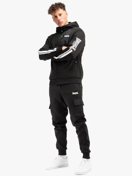 Спортивний костюм Lonsdale поліестер/еластан чорний
