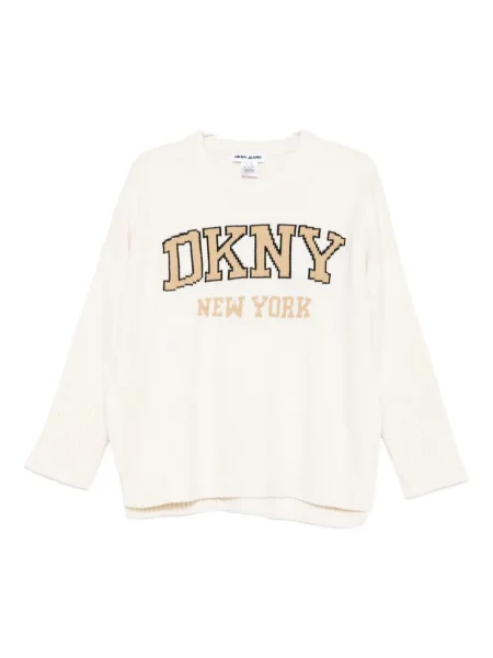 Πουλόβερ Dkny με αυτόγραφο λευκό