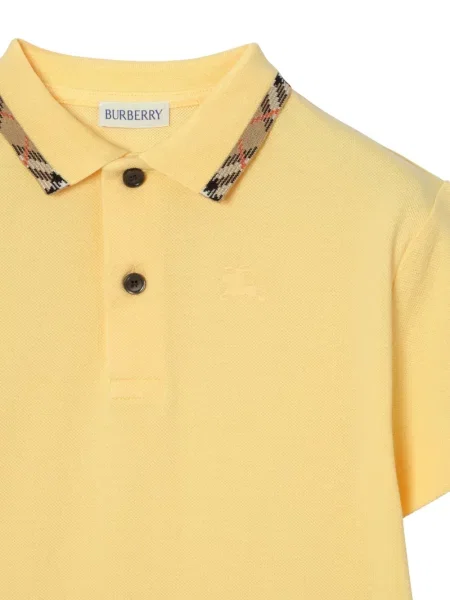 Koszulka polo dziecięca Burberry żółta