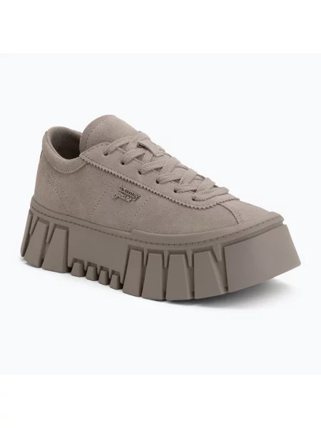 Încălțăminte pentru femei Tommy Hilfiger TJW Platform Sneaker Suede limeston dust