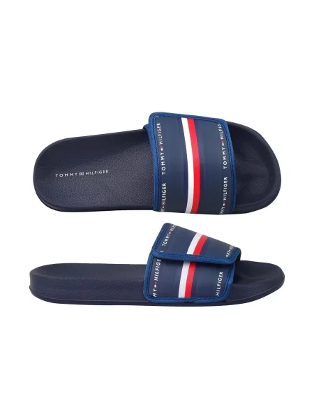 Šľapky Tommy Hilfiger modrá