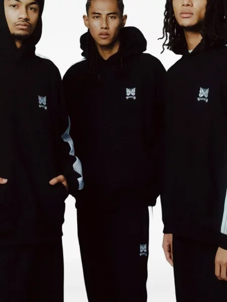 Ριγέ hoodie Breath με αυτόγραφο μαύρο