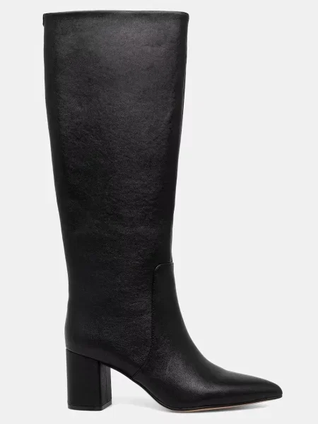 Кожаные сапоги Twinset черные