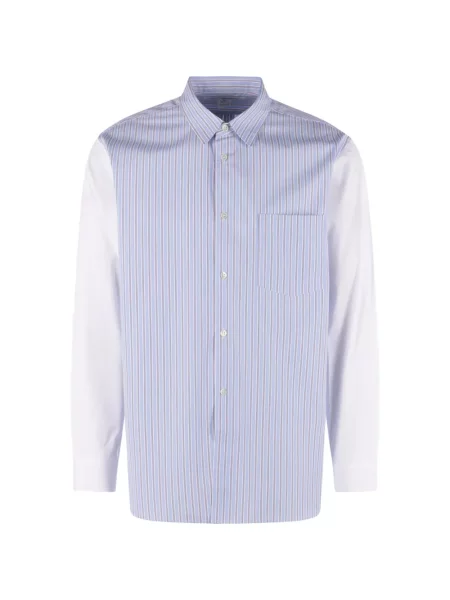 Cămașă Comme Des Garçons Shirt cu dungi albastru