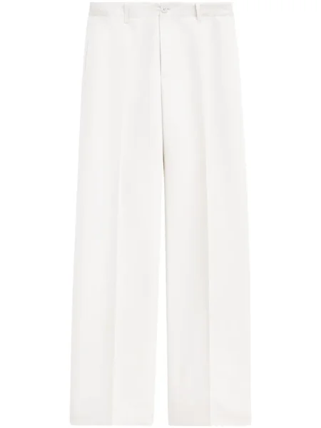 Filippa K pantaloni din in femei lat high waist bej