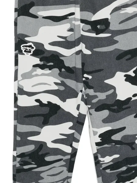 Kalhoty Aape By *a Bathing Ape® se záplatami šedé