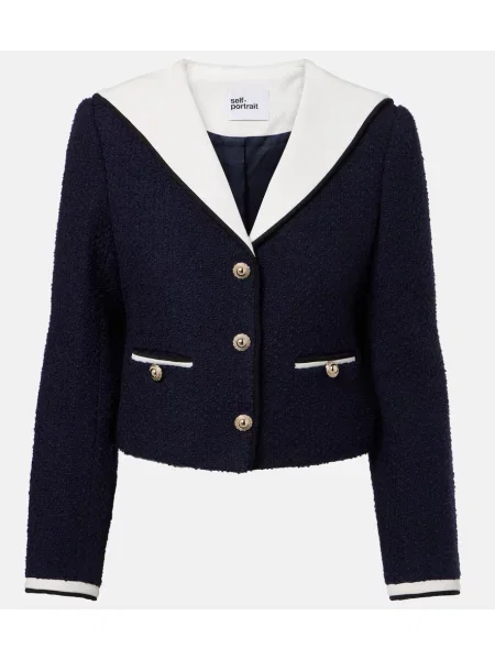 Geacă Self-portrait albastru