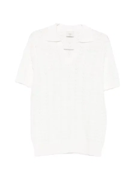 Scurt tricou polo Ché alb