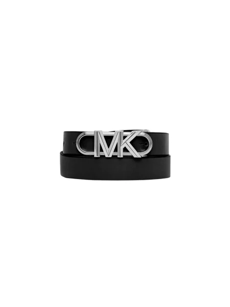 Pasek Michael Kors skórzany z logo czarny