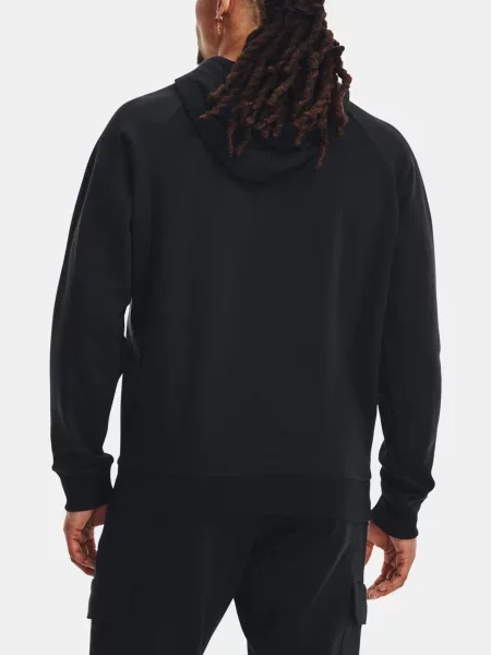 Fleecová mikina s kapucňou Under Armour čierna