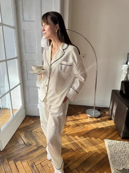 Сатинова Піжама BedclozZzes молочний