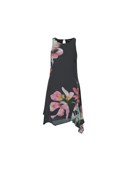 Mini obleka Desigual črna