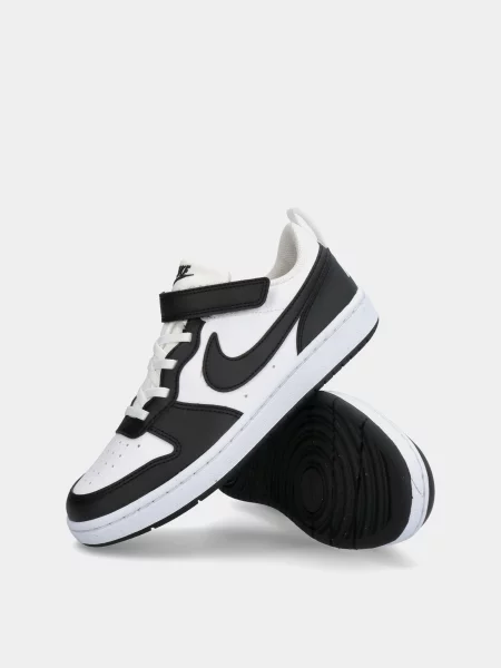 Дитячі Кеди низькі NIKE COURT BOROUGH білий/чорний синтетичний білі