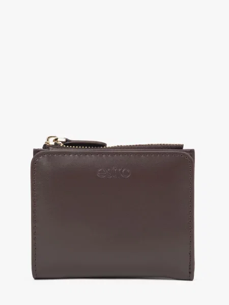 Estro Портмоне Шкіра коричневий