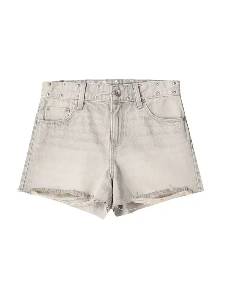 Bershka Kavbojke svetlo / srebrna siva