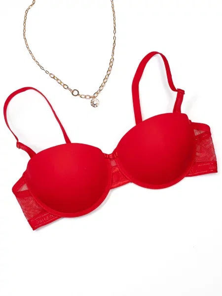 ISSA Plus Бюстгальтер Комбінований верх червоний