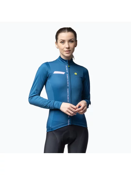 Cyklistická mikina Alé Follow Me blue modrá