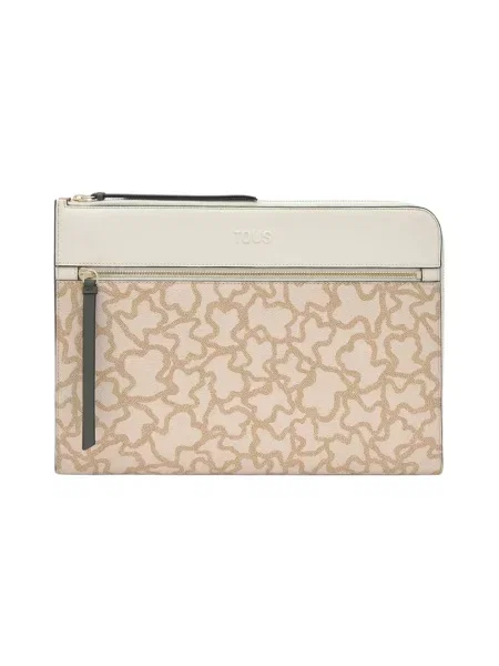 Torba na laptopa Tous skórzana beżowa